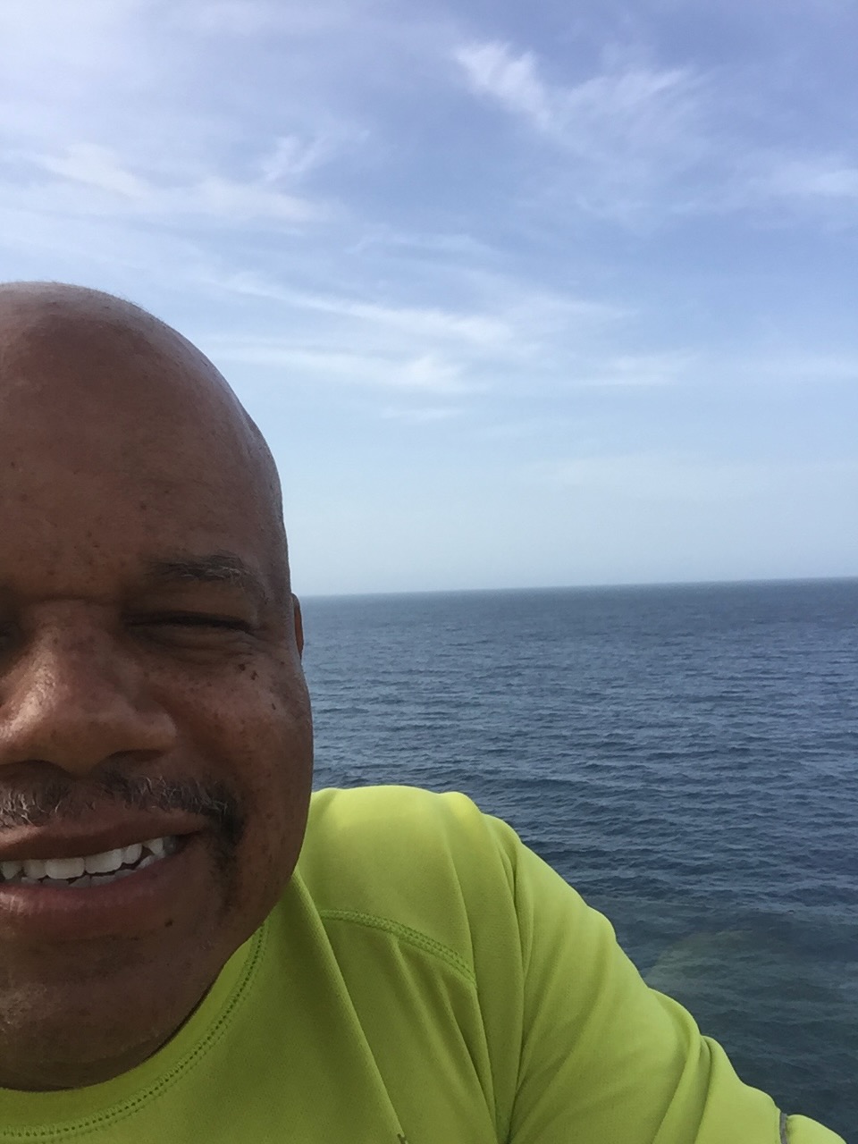 Stephen Thomas at the ocean